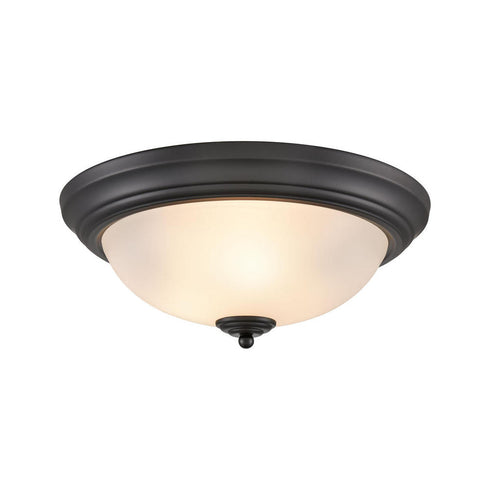 Elk Basics FLUSH MOUNT in Black Finish Model: 7013FM/60