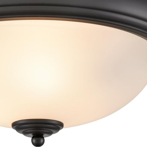 Elk Basics FLUSH MOUNT in Black Finish Model: 7013FM/60