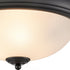 Elk Basics FLUSH MOUNT in Black Finish Model: 7013FM/60