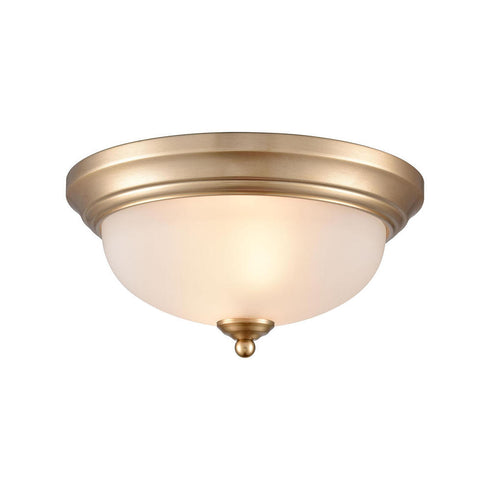 Elk Basics FLUSH MOUNT in Satin Gold Finish Model: 7002FM/50