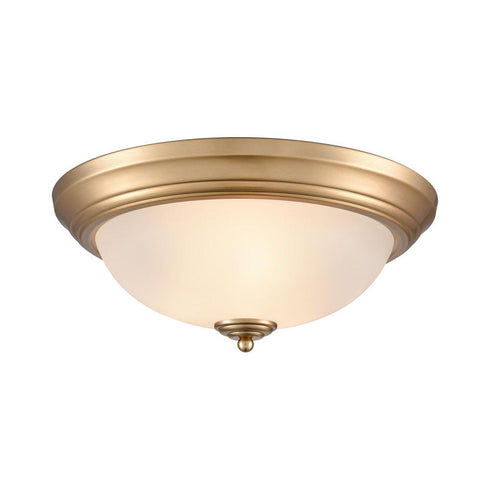 Elk Basics FLUSH MOUNT in Satin Gold Finish Model: 7013FM/50