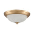 Elk Basics FLUSH MOUNT in Satin Gold Finish Model: 7013FM/50