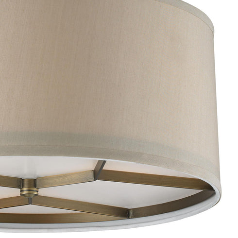 Elk Baxter SEMI FLUSH MOUNT in Brushed Antique Brass Finish Model: 31262/3