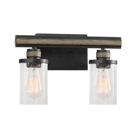 Elk Beaufort VANITY LIGHT in Anvil Iron Finish Model: 89153/2