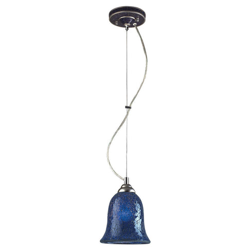 Elk Bellisimo 1 Light MINI PENDANT in Chrome Silver Silver Finish Model: 1305-1BLC