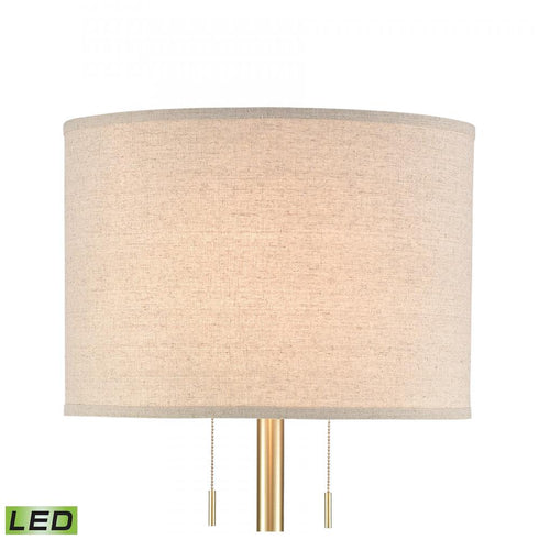 Elk Below the Surface 63 Inch High 2 Light Floor Lamp in Polished Concrete Includes LED Bulbs Model: 77129-LED