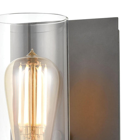 Elk Bergenline VANITY LIGHT in Matte Black Finish Model: 12140/1