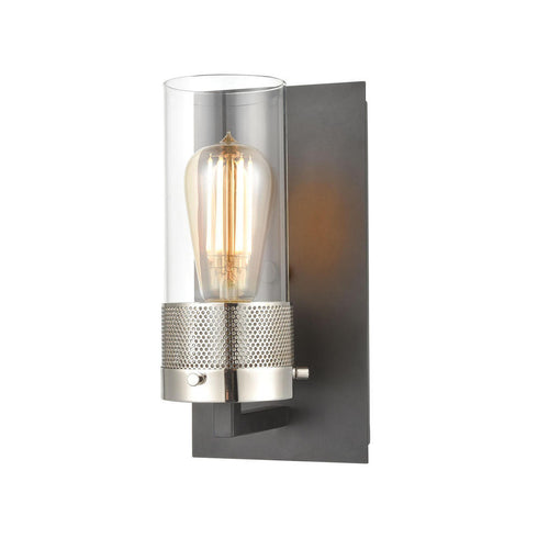 Elk Bergenline VANITY LIGHT in Matte Black Finish Model: 12140/1