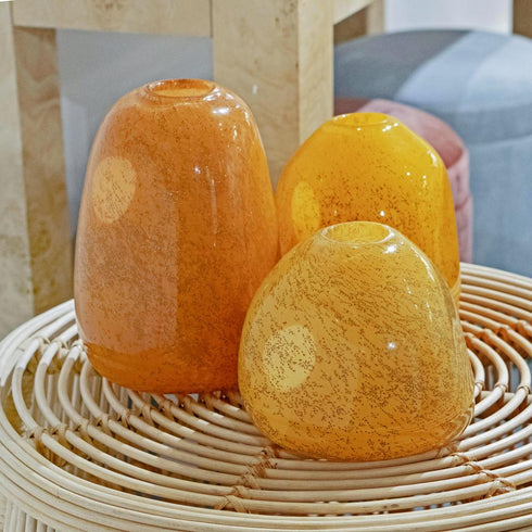 Elk Berk Vase Short (2 pack) (2 pack) in Orange Finish Model: S0014-10110