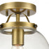 Elk Bernice SEMI FLUSH MOUNT in Brushed Antique Brass Finish Model: 47184/1