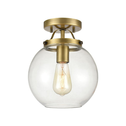 Elk Bernice SEMI FLUSH MOUNT in Brushed Antique Brass Finish Model: 47184/1