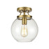 Elk Bernice SEMI FLUSH MOUNT in Brushed Antique Brass Finish Model: 47184/1