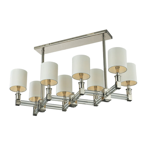 Elk Berwick ISLAND LIGHT in Clear Polished Nickel Polished Nickel Finish Model: 83021/8