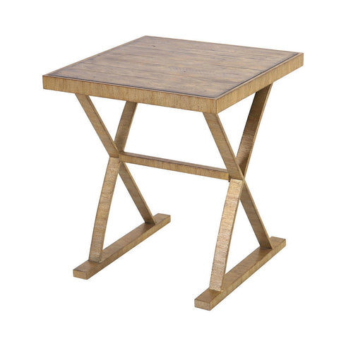 Elk Better Ending ACCENT TABLE in Aged Gold Finish Model: 164-005