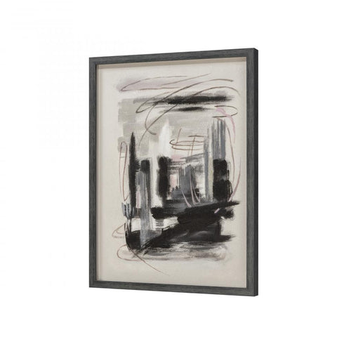 Elk Beyer IV Abstract Framed Wall Art in Black Finish Model: H0056-10902