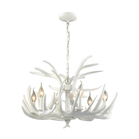 Elk Big Sky CHANDELIER in White Finish Model: D3317