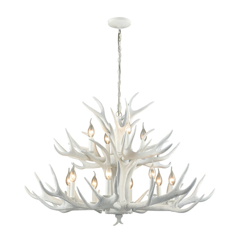 Elk Big Sky CHANDELIER in White Finish Model: D3318