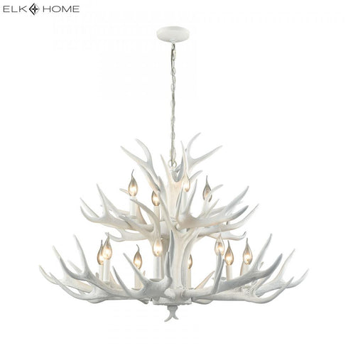 Elk Big Sky CHANDELIER in White Finish Model: D3318