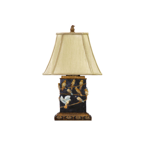 Elk Birds on a Branch TABLE LAMP in Black Finish Model: 93-530