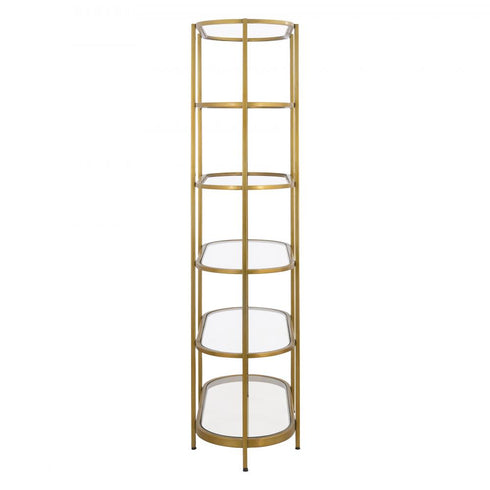 Elk Blain Bookshelf Brass in Antique Brass Finish Model: H0805-9913