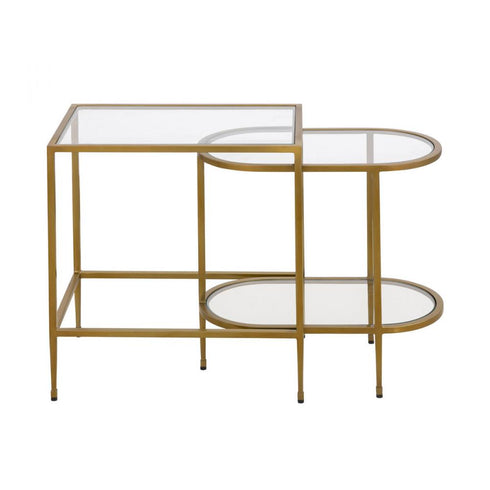 Elk Blain Nesting Table Set of 2 Brass in Antique Brass Finish Model: H0805-9915/S2