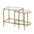 Elk Blain Nesting Table Set of 2 Brass in Antique Brass Finish Model: H0805-9915/S2