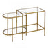 Elk Blain Nesting Table Set of 2 Brass in Antique Brass Finish Model: H0805-9915/S2