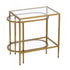 Elk Blain Nesting Table Set of 2 Brass in Antique Brass Finish Model: H0805-9915/S2