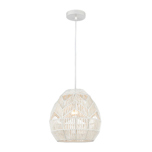 Elk Boho MINI PENDANT in White Finish Model: D4220