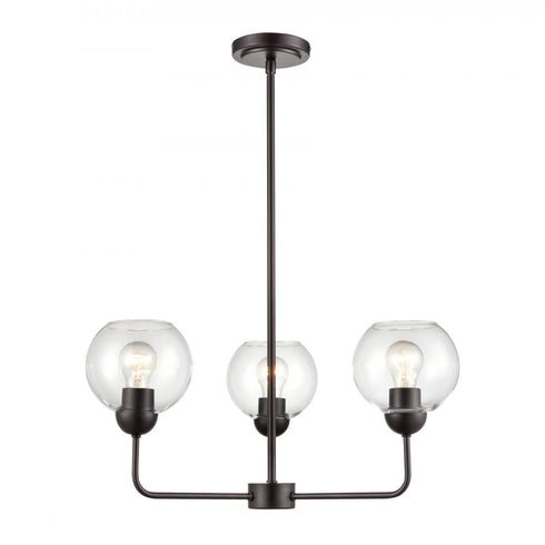 Elk Boman 23 Inch Wide 3 Light Chandelier in Oil Rubbed Bronze Model: CN280327