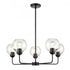 Elk Boman 28 Inch Wide 5 Light Chandelier in Matte Black Model: CN280526