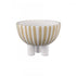 Elk Booth Striped Bowl Small (2 pack) (2 pack) in White Finish Model: H0017-10643
