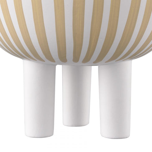 Elk Booth Striped Bowl Small (2 pack) (2 pack) in White Finish Model: H0017-10643
