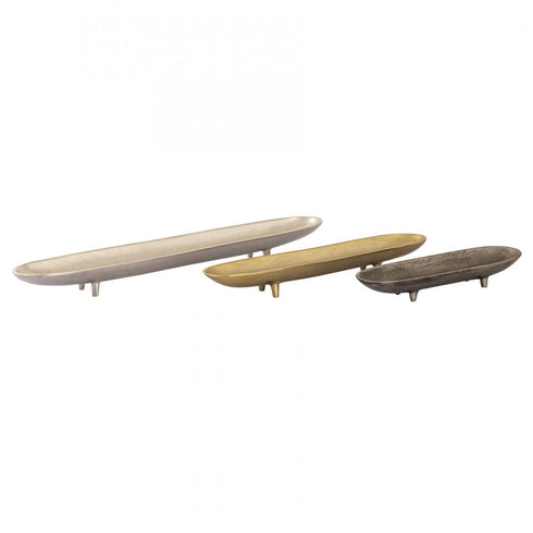 Elk Bosco Tray Set of 3 in Nickel Brass and Bronze Model: S0807-9789/S3