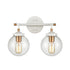 Elk Boudreaux 15 Inch Wide 2 Light Vanity Light in Matte White Model: 24431/2