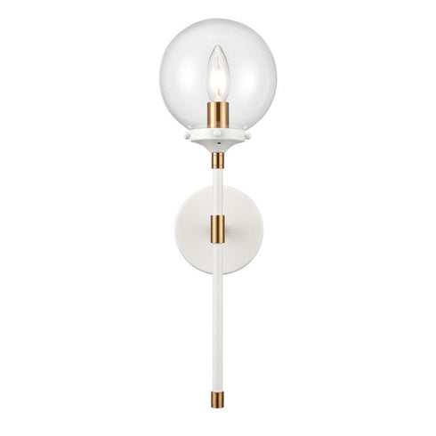 Elk Boudreaux 19 Inch High 1 Light Sconce in Matte White Model: 24434/1