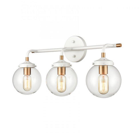 Elk Boudreaux 24 Inch Wide 3 Light Vanity Light in Matte White Model: 24432/3