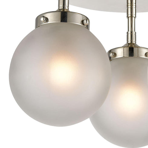 Elk Boudreaux 3 Light SEMI FLUSH MOUNT in Polished Nickel Finish Model: 15362/3