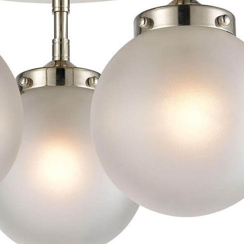 Elk Boudreaux 3 Light SEMI FLUSH MOUNT in Polished Nickel Finish Model: 15362/3