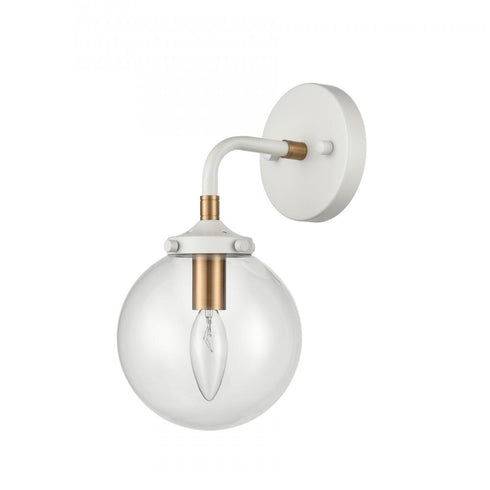 Elk Boudreaux 6 Inch Wide 1 Light Vanity Light in Matte White Model: 24430/1