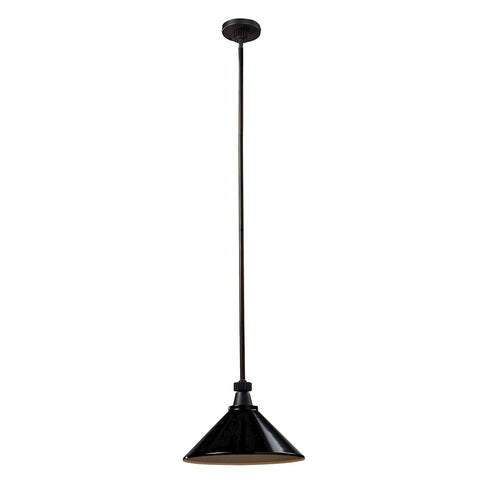 Elk Boulton 1 Light PENDANT in Oiled Bronze Finish Model: 66480-1