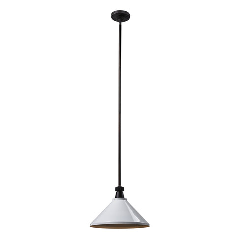 Elk Boulton 1 Light PENDANT in Oiled Bronze Finish Model: 66484-1