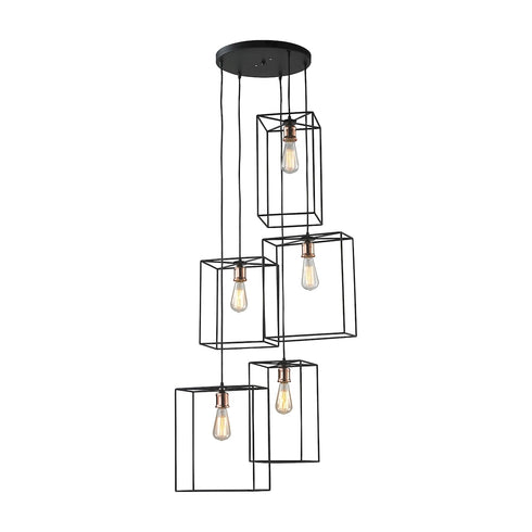 Elk Box CHANDELIER in Oil Rubbed Bronze Finish Model: D2735