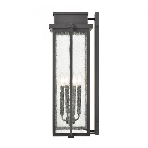 Elk Braddock 25.75 Inch High 4 Light Outdoor Sconce in Architectural Bronze Model: 45445/4