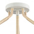 Elk Breezeway 15.5 Inch Wide 3 Light Semi Flush Mount White Coral Model: 52275/3