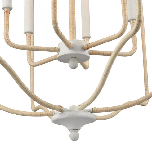 Elk Breezeway 28'' Wide 6 Light Pendant White Model: 52277/6