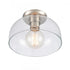 Elk Brewer 10 Inch Wide 1 Light Semi Flush Mount Brushed Nickel Model: 89944/1
