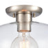 Elk Brewer 10 Inch Wide 1 Light Semi Flush Mount Brushed Nickel Model: 89944/1