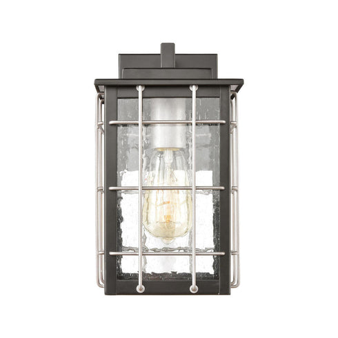 Elk Brewster 1 Light SCONCE in Matte Black Weathered Zinc Weathered Zinc Finish Model: 46710/1