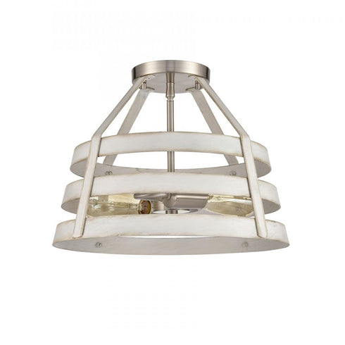 Elk Brigantine SEMI FLUSH MOUNT in Satin Nickel Finish Model: 33556/2